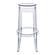 Averill Modern Plastic Bar Stool with Sturdy Seat and Legs for Kitchen and Dining Room- Set of 2, Clear by LeisureMod