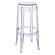 Averill Modern Plastic Bar Stool with Sturdy Seat and Legs for Kitchen and Dining Room, Clear by LeisureMod