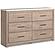 Senniberg - Light Brown / White - Panel Bed w/Sconce Lights by Ashley Furniture