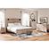 Senniberg - Light Brown / White - Panel Bed w/Sconce Lights by Ashley Furniture