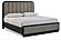 Rowanbeck - Gray / Black -Upholstered Panel Bedroom Set by Ashley Furniture