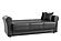 Avalon Black PU Leatherette Convertible Loveseat by Casamode