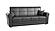 Avalon Black PU Leatherette Sofa Bed by Casamode