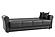Avalon Black PU Leatherette Sofa Bed by Casamode