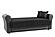 Avalon Nano Black Convertible Loveseat by Casamode