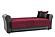 Avalon Nano Burgundy Convertible Loveseat by Casamode