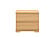 Alaska Eco 2-Drawer Nightstand - Beech Wood with Hand-Rubbed Oil Finish by Comfort Pure