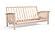 Classic Bent Arm Mission Amish-Made American Oak Futon Frame by Comfort Pure