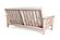 Flat Arm Mission Amish-Made American Oak Futon Frame by Comfort Pure