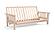 Flat Arm Mission Amish-Made American Oak Futon Frame by Comfort Pure