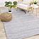 Aspen Grey Cream Woven Dot Rug by Kalora