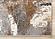 Aurora Grey Orange White Distressed Abstract Rug by Kalora