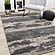 Aurora Grey Black Cream Brown Stormy Sky Rug by Kalora