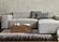 Aurora Black Beige Distressed Sound Wave Border Rug by Kalora