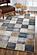 Avalon Ivory Checkered Area Rug by KAS Rugs