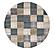 Avalon Ivory Checkered Area Rug by KAS Rugs
