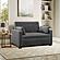 Serta&reg; Avery Full Convertible Loveseat in Charcoal by Lifestyle
