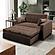 Serta&reg; Avery Full Convertible Loveseat in Java by Lifestyle