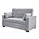 Serta&reg; Avery Full Convertible Loveseat in Light Gray by Lifestyle