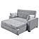 Serta&reg; Avery Full Convertible Loveseat in Light Gray by Lifestyle