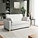 Serta&reg; Avery Full Convertible Loveseat in Oyster by Lifestyle