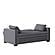 Serta&reg; Avery Queen Convertible Sofa in Charcoal by Lifestyle