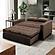 Serta&reg; Avery Queen Convertible Sofa in Java by Lifestyle