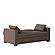 Serta&reg; Avery Queen Convertible Sofa in Java by Lifestyle