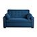 Serta&reg; Avery Queen Convertible Sofa in Navy Blue by Lifestyle