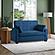Serta&reg; Avery Queen Convertible Sofa in Navy Blue by Lifestyle