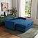 Serta&reg; Avery Queen Convertible Sofa in Navy Blue by Lifestyle