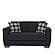Barato Black Convertible Loveseat by Casamode