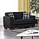 Barato Black Convertible Loveseat by Casamode