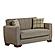 Barato Brown Convertible Loveseat by Casamode