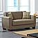 Barato Brown Convertible Loveseat by Casamode