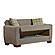 Barato Brown Convertible Loveseat by Casamode