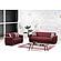 Barato Burgundy Convertible Loveseat by Casamode
