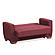 Barato Burgundy Convertible Loveseat by Casamode