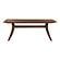 Florence Rectangular Dining Table Small Walnut by Moe's Home Collection