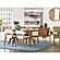 Florence Rectangular Dining Table Small Walnut by Moe's Home Collection