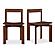 Daifuku Dining Chair Brown ‚Äì Set Of Two by Moe's Home Collection