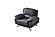 117 FSA002 Gray Leather Chair by BH Furniture