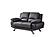 117 FSA002 Gray Leather Loveseat by BH Furniture