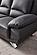 117 FSA002 Gray Leather Loveseat by BH Furniture