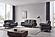 117 FSA002 Gray Leather Loveseat by BH Furniture