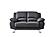 117 FSA002 Gray Leather Loveseat by BH Furniture