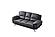 117 FSA002 Gray Leather Sofa by BH Furniture