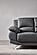 117 FSA002 Gray Leather Sofa by BH Furniture