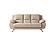 117 FSA005 Beige Leather Sofa by BH Furniture