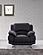 117 L108 Black Leather Chair by BH Furniture